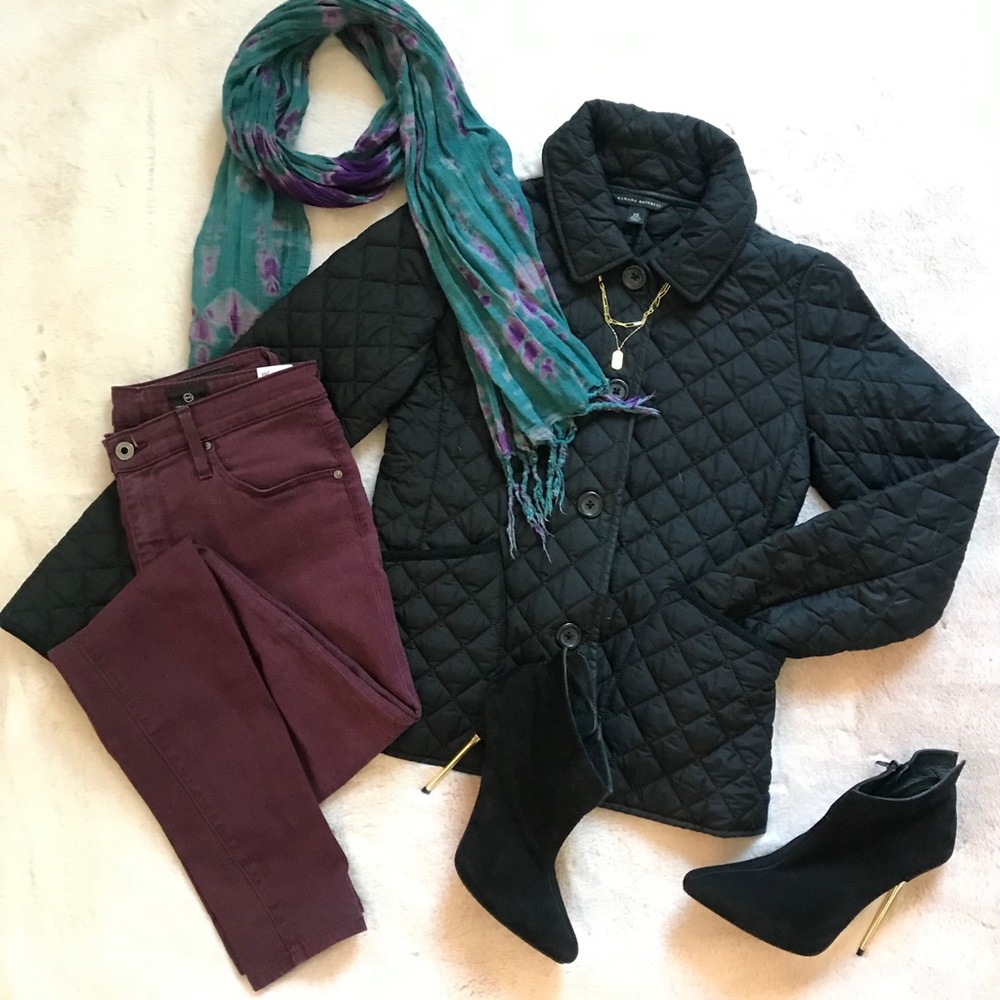 Banana Republic Women’s Black Quilted Jacket